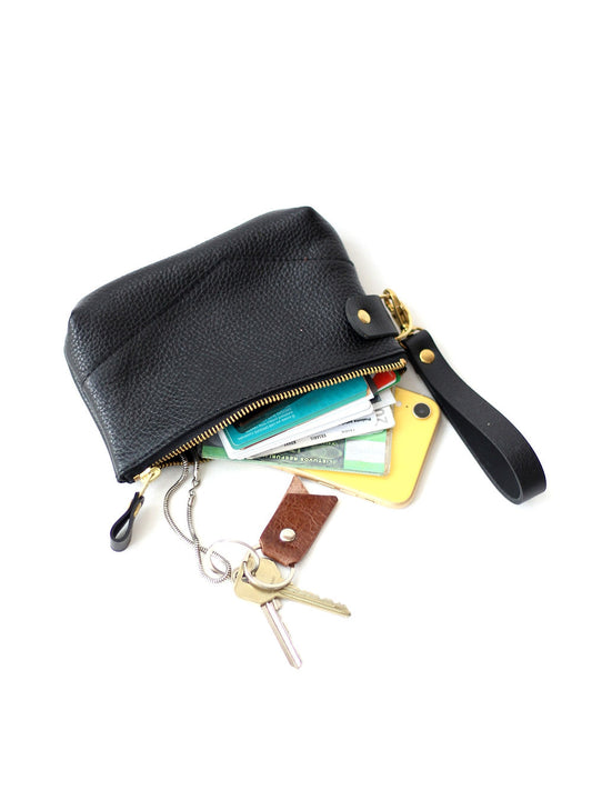 POUCH Wallet - Black with Golden details
