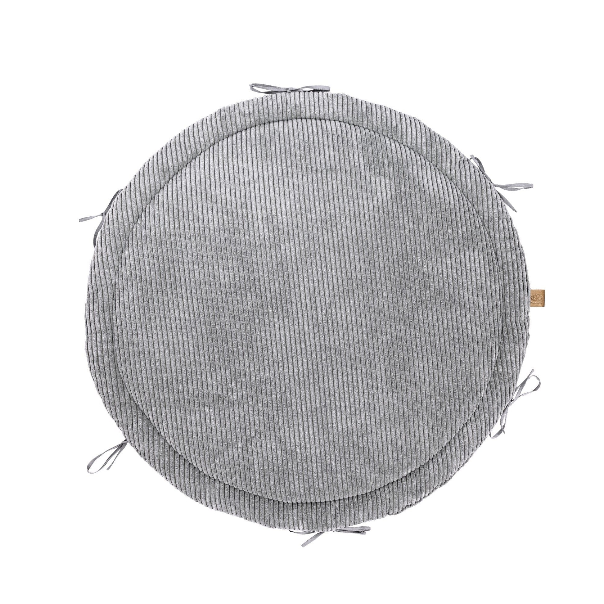 Baby Nest & Play Mat With Crib Bumper Braid - Grey