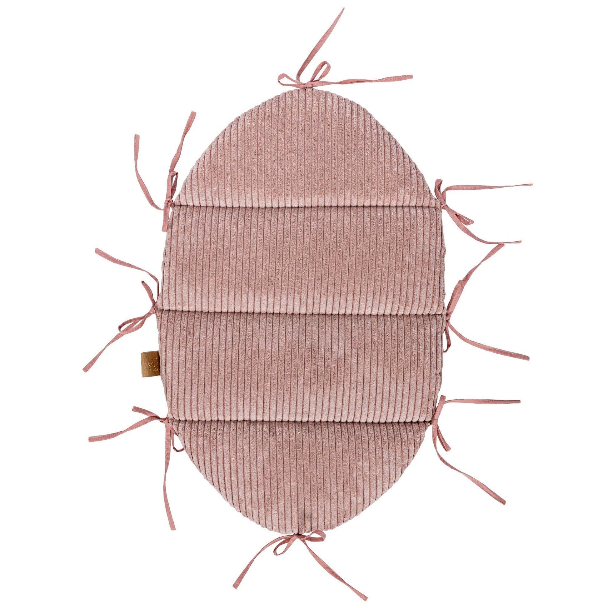 Baby Nest With Braided Bumper - Powder Pink