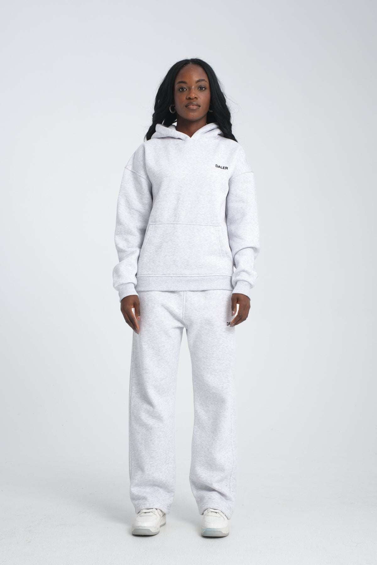 Basic Heavyweight Hoodie - Grey Melange