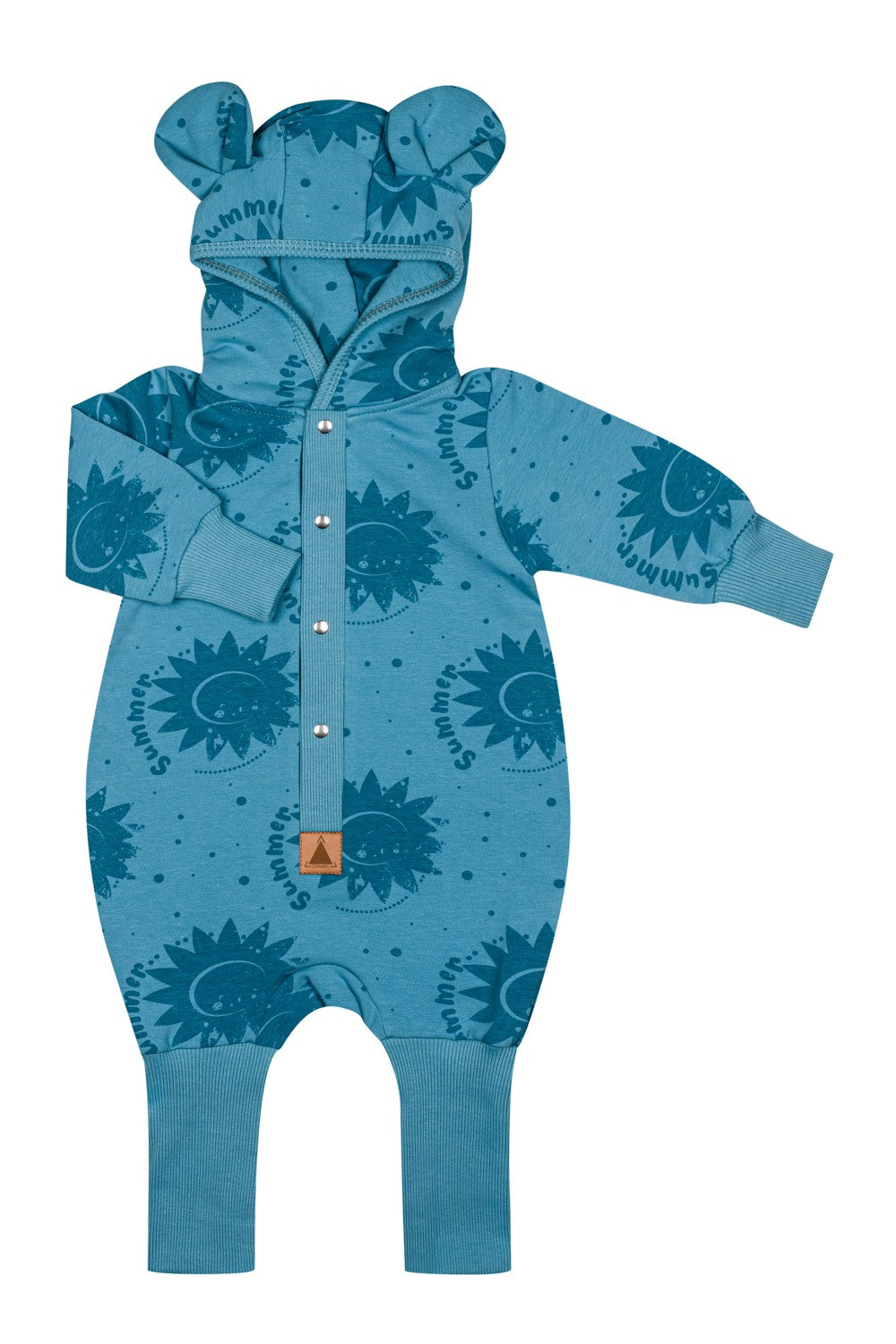 Eared Jumpsuit for Babies and Kids - Blue Suns