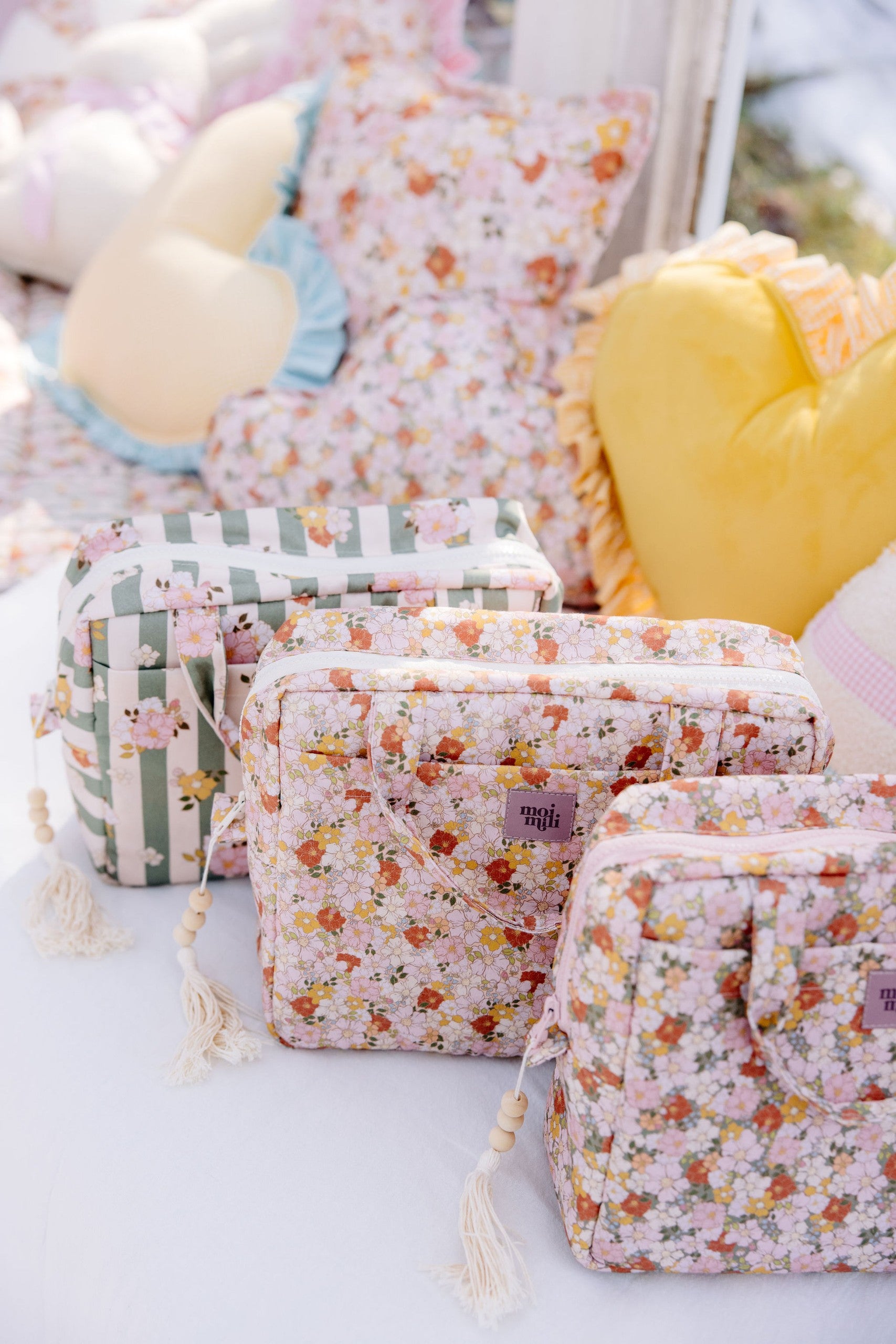 Make-Up Bag Set of 2 - Spring Garden