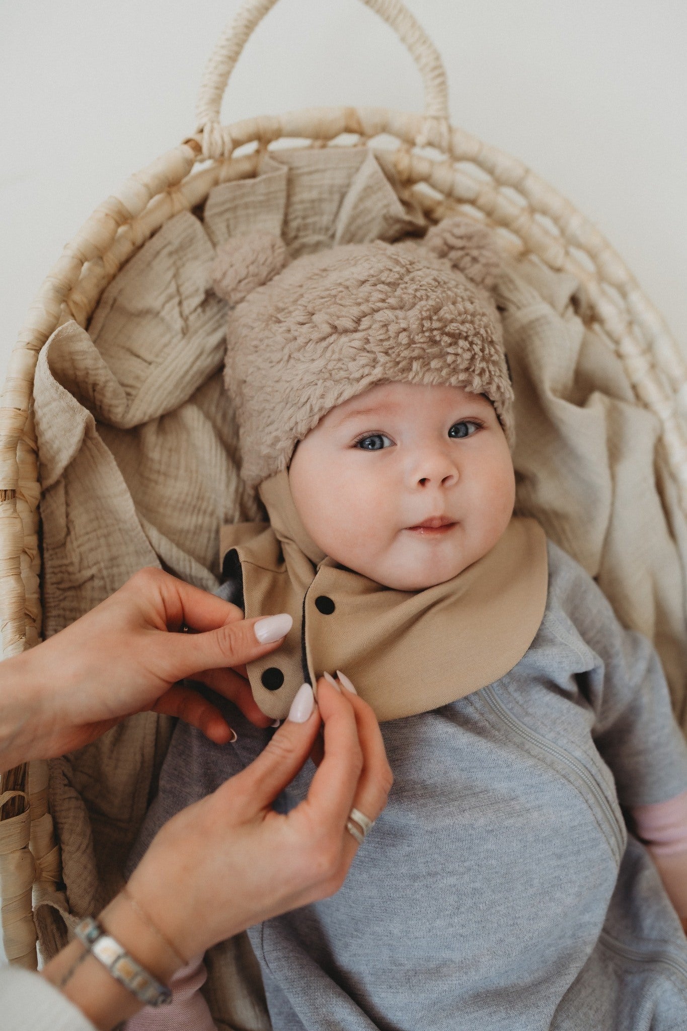 Merino Wool Lined Baby Balaclava THEO