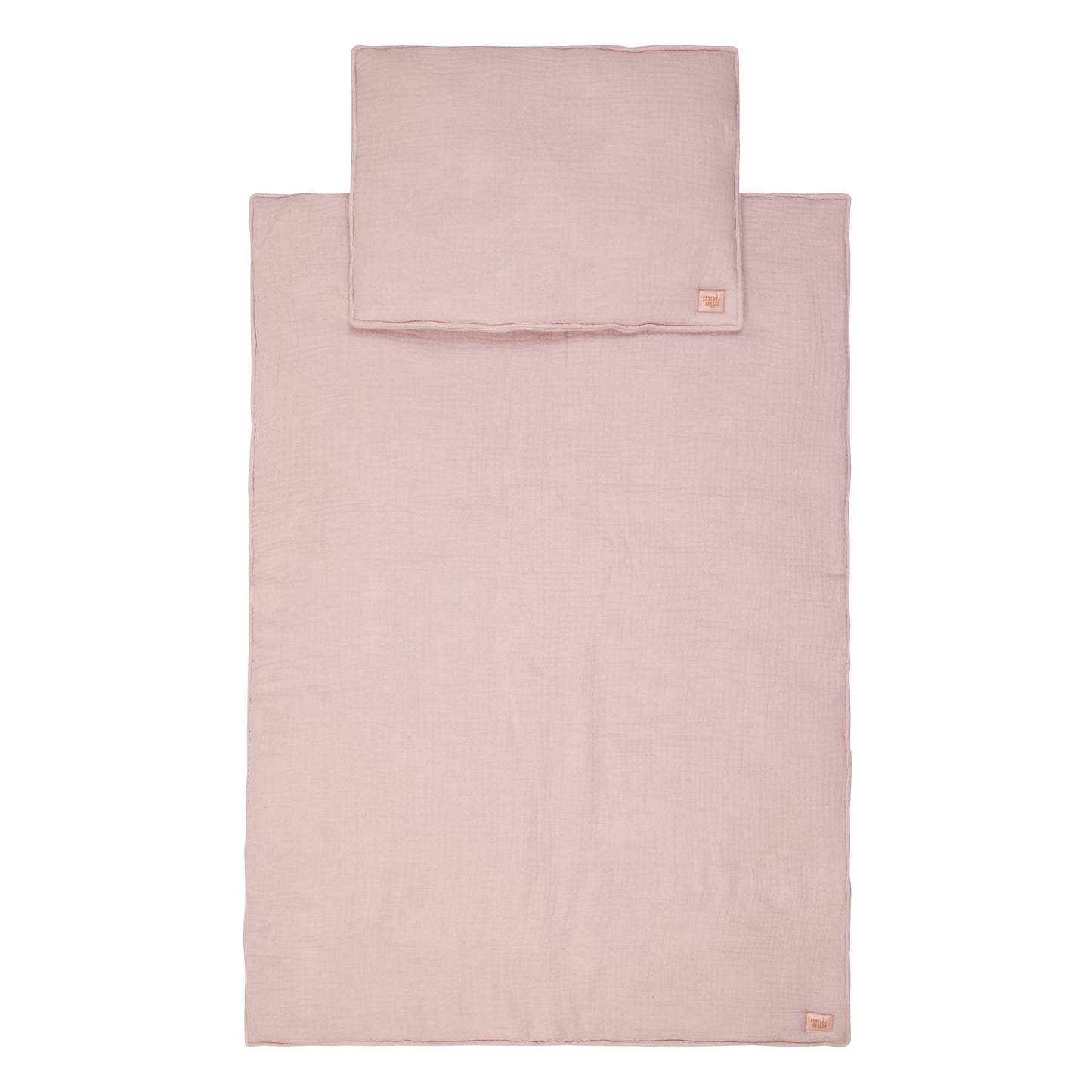 Muslin Baby Blanket + Pillow Set - Baby Pink