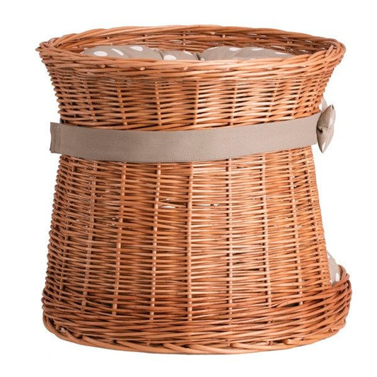 Natural Wicker Cat House Rosie With Cushions 