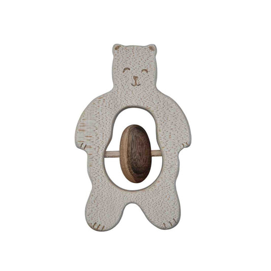 Wooden Rattle - Teddy